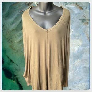 Free People “army” green  top